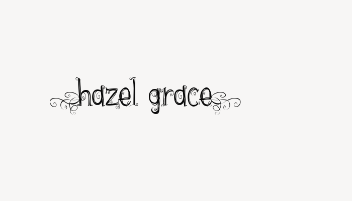 {hazel grace} font download